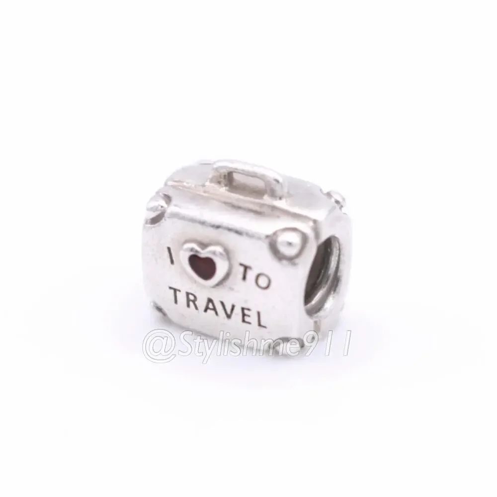 Authentic Pandora I Love To Travel Suitcase Airline Exclusive Retired Charm